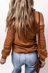 Relaxed Cold Shoulder Long Sleeve Pullover Hoodie