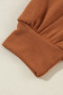 Relaxed Cold Shoulder Long Sleeve Pullover Hoodie
