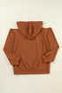 Relaxed Cold Shoulder Long Sleeve Pullover Hoodie