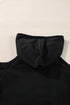 Relaxed Cold Shoulder Long Sleeve Pullover Hoodie