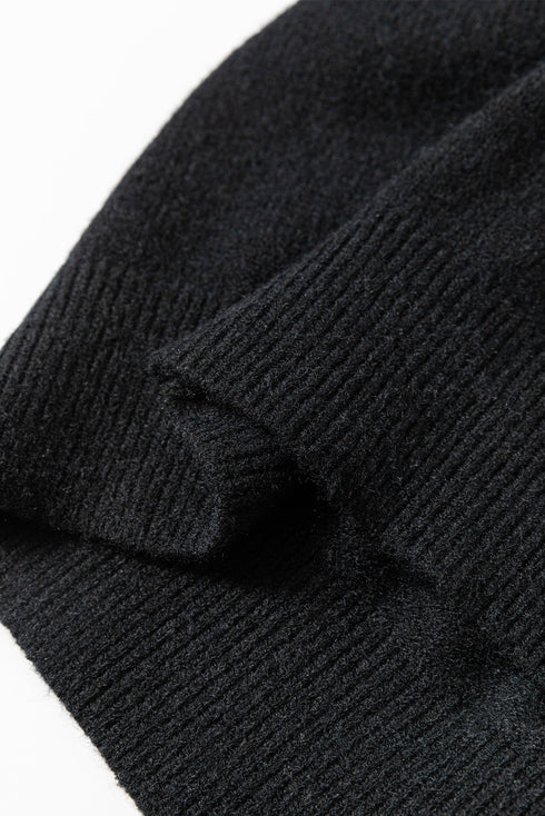 Relaxed Collared V Neck Color Block Sweater