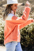 Relaxed Color Block Quarter Zip Sherpa Pullover