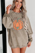 Relaxed Corduroy Festive Graphic Crew Neck Sweatshirt
