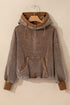 Relaxed Corduroy Quarter Zip Long Sleeve Pullover