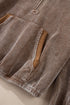 Relaxed Corduroy Quarter Zip Long Sleeve Pullover