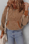 Relaxed Corduroy Quarter Zip Long Sleeve Pullover