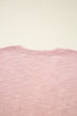 Relaxed Cotton Batwing Sleeve Notch Neck Blouse