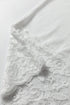 Relaxed Cotton V Neck Lace Detail Long Sleeve Top