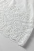 Relaxed Cotton V Neck Lace Detail Long Sleeve Top