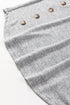 Relaxed Crew Neck Side Button Detail Knit Top