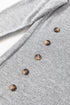 Relaxed Crew Neck Side Button Detail Knit Top