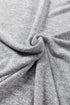 Relaxed Crew Neck Side Button Detail Knit Top