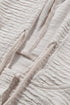 Relaxed Crinkle Texture Button Front Henley Hoodie