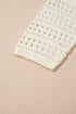 Relaxed Crochet Style Open Stitch Pullover Sweater