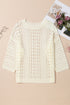 Relaxed Crochet Style Open Stitch Pullover Sweater