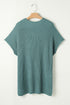 Relaxed Dolman Sleeve Ribbed Knit Pullover Sweater