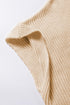 Relaxed Dolman Sleeve Ribbed Knit Pullover Sweater
