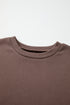 Relaxed Drop Shoulder Color Block Sleeve Pullover Sweatshirt