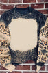 Relaxed Drop Shoulder Leopard Tie Dye Print Sweatshirt