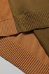 Relaxed Exposed Seam Balloon Sleeve Knit Sweater
