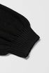 Relaxed Exposed Seam Balloon Sleeve Knit Sweater
