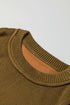 Relaxed Exposed Seam Balloon Sleeve Knit Sweater