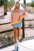 Relaxed Fit Abstract Animal Pattern Knit Sweater