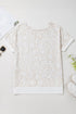 Relaxed Fit Abstract Animal Print V Neck Top