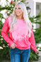 Relaxed Fit Abstract Splatter Print Crew Neck Sweatshirt