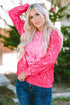 Relaxed Fit Abstract Splatter Print Crew Neck Sweatshirt