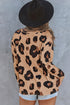 Relaxed Fit Animal Print Raglan Pocket Top