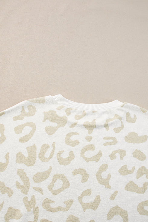 Relaxed Fit Animal Print Two Piece Lounge Set