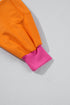 Relaxed Fit Balloon Sleeve Blocked Zip Up Hoodie