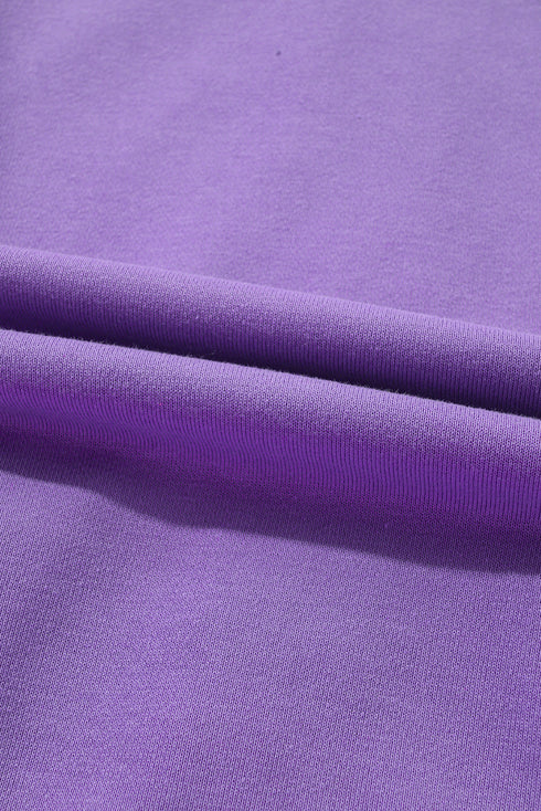 Relaxed Fit Balloon Sleeve Blocked Zip Up Hoodie