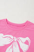 Relaxed Fit Bow Graphic Muscle Tank Top