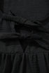 Relaxed Fit Bow Tie Neck Three Quarter Sleeve Blouse
