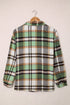 Relaxed Fit Brushed Plaid Button Down Shirt