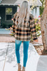 Relaxed Fit Brushed Plaid Button Down Shirt