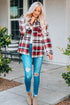 Relaxed Fit Brushed Plaid Button Down Shirt