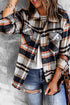Relaxed Fit Brushed Plaid Button Down Shirt