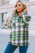 Relaxed Fit Brushed Plaid Button Down Shirt