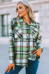 Relaxed Fit Brushed Plaid Button Down Shirt