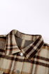 Relaxed Fit Brushed Plaid Button Down Shirt