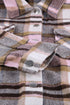 Relaxed Fit Brushed Plaid Button Down Shirt