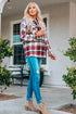 Relaxed Fit Brushed Plaid Button Down Shirt