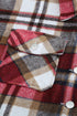 Relaxed Fit Brushed Plaid Button Down Shirt