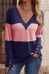 Relaxed Fit Button Accent Textured Sleeve Knit Top