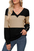 Relaxed Fit Button Accent Textured Sleeve Knit Top