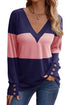 Relaxed Fit Button Accent Textured Sleeve Knit Top