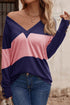 Relaxed Fit Button Accent Textured Sleeve Knit Top